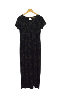 Floral Print Velvet Dress