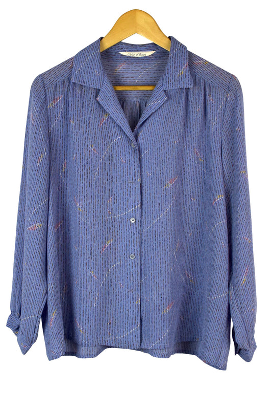 Sailboat Print Blouse