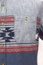 Load image into Gallery viewer, Abstract Print Denim Shirt
