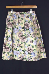 Reworked Floral Print Skirt