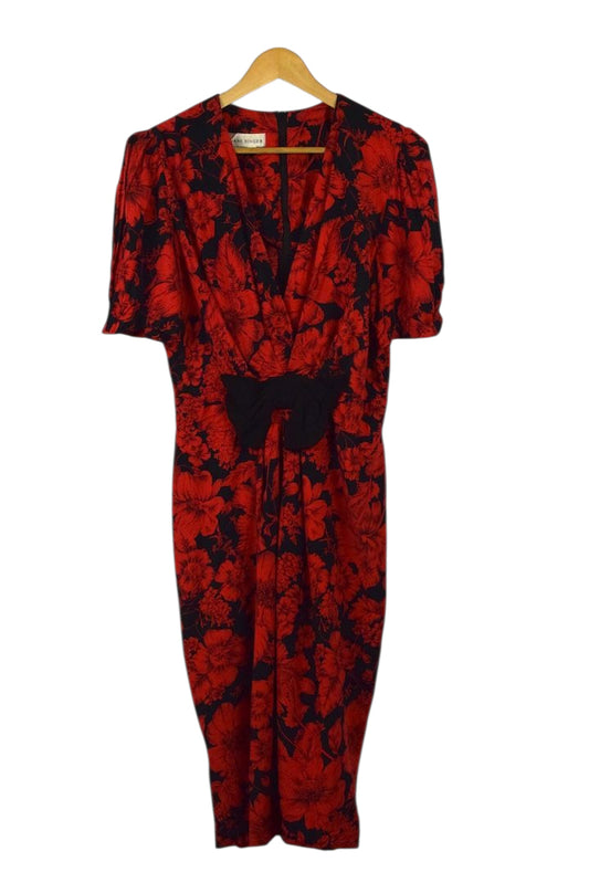 80s/90s Floral Print Dress