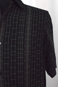 Black Abstract Print Shirt