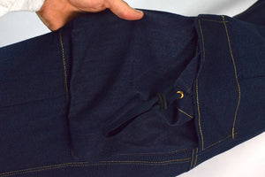 Reworked Denim Cargo Skirt