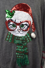 Load image into Gallery viewer, Christmas Cat Knitted Jumper
