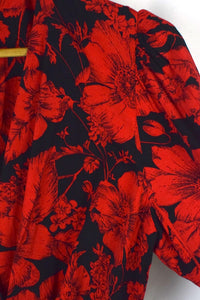80s/90s Floral Print Dress