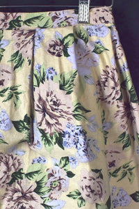 Reworked Floral Print Skirt