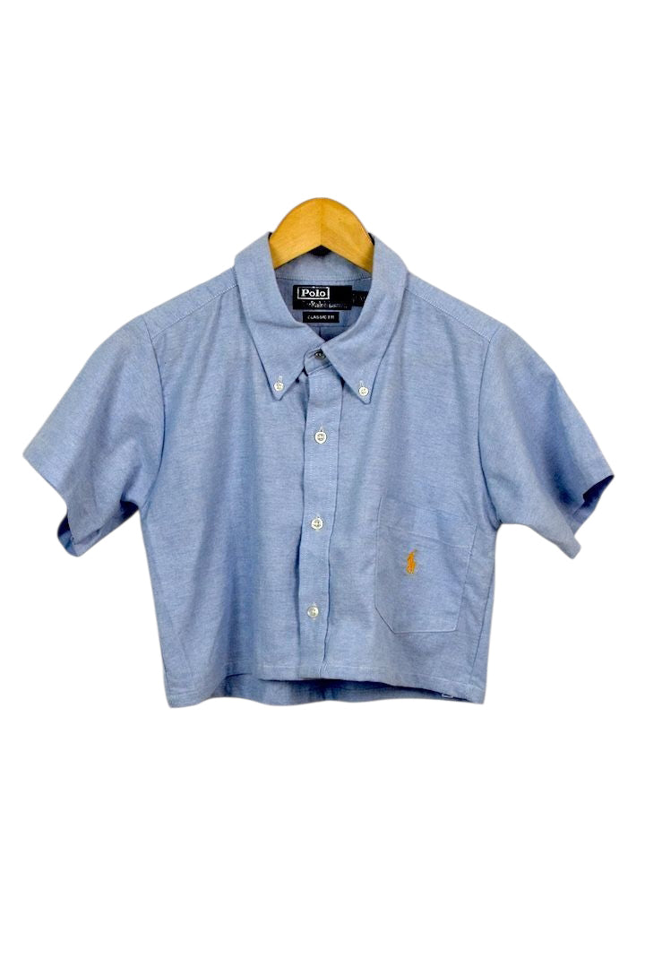 Reworked Ralph Lauren Brand Cropped Top