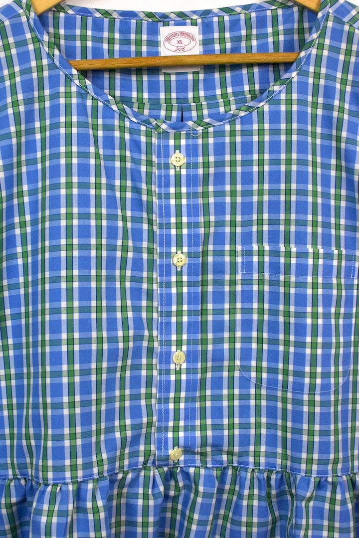 Reworked Checkered Baby Doll Top