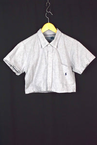 Reworked Ralph Lauren Brand Crop Top