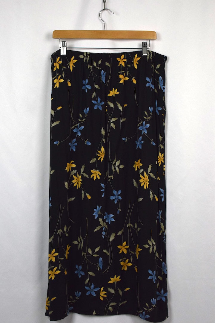 90s Sag Harbor Brand Floral Print Skirt