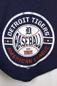 Reworked Detroit Tigers MLB Cropped Sleeveless T-shirt