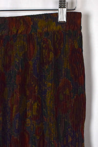Multicoloured Floral Print Skirt