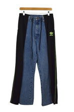 Load image into Gallery viewer, Reworked Adidas Brand Track Jeans
