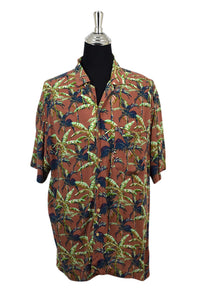 Palm Tree Print Hawaiian Shirt