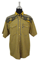 Load image into Gallery viewer, Yellow Abstract Western Shirt
