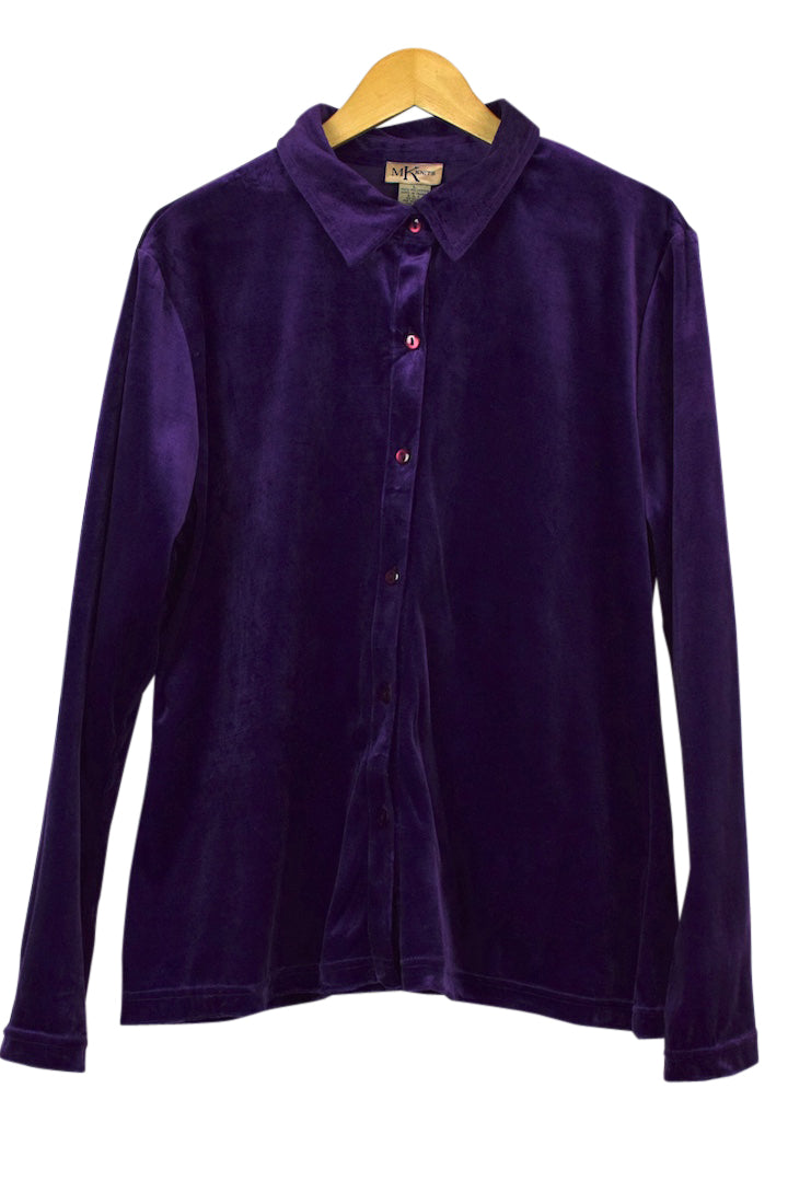 Purple Velour Shirt