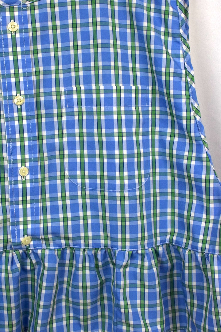Reworked Checkered Baby Doll Top