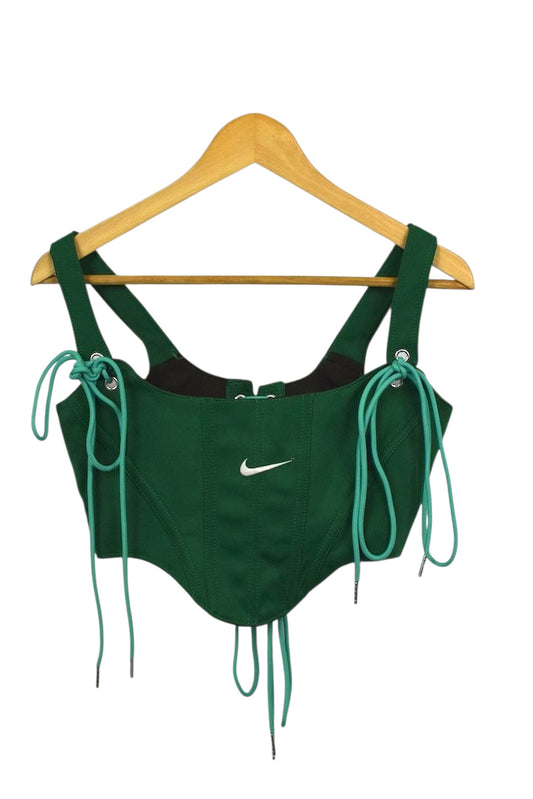 Reworked Nike Brand Corset Style Top