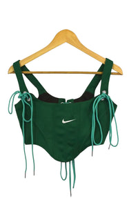 Reworked Nike Brand Corset Style Top