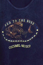 Load image into Gallery viewer, Bad To The Bone Fish Skeleton Tank Top
