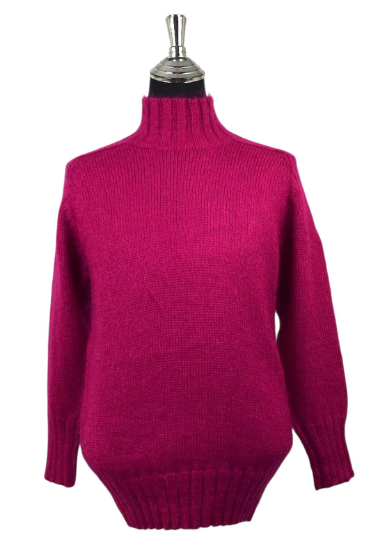 Pink Knitted Mohair Jumper