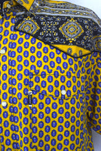 Load image into Gallery viewer, Yellow Abstract Western Shirt

