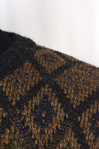 Diamond Pattern Knitted Jumper
