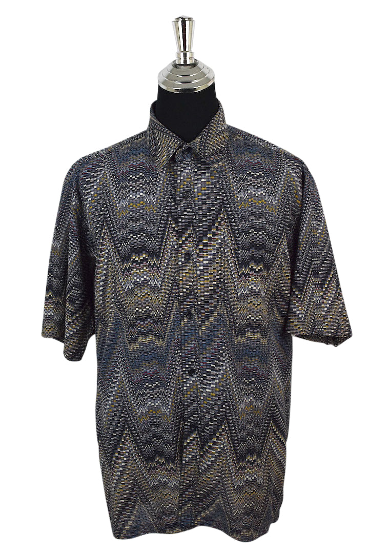 Multicoloured Zig Zag Print Shirt