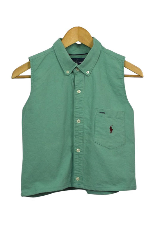 Reworked Ralph Lauren Brand Crop Top