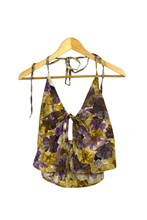 Load image into Gallery viewer, Reworked Floral Print Tie-Up Top
