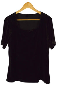 Brown Ashley Stewart Brand Velvet Top