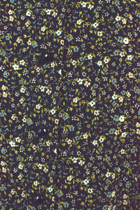 Navy Floral Print Dress