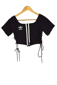 Reworked Adidas Brand Crop Top