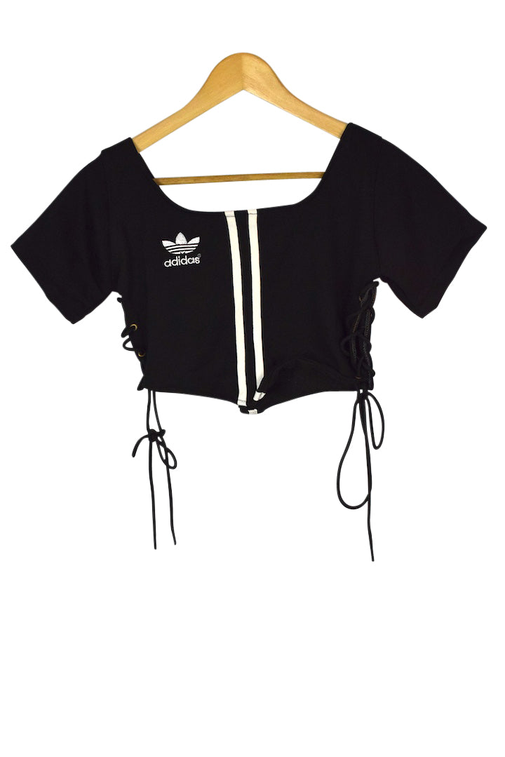 Reworked Adidas Brand Crop Top