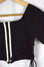 Load image into Gallery viewer, Reworked Adidas Brand Crop Top
