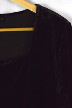 Load image into Gallery viewer, Brown Ashley Stewart Brand Velvet Top
