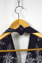 Load image into Gallery viewer, Reworked Floral Print Tie-Up Crop Top
