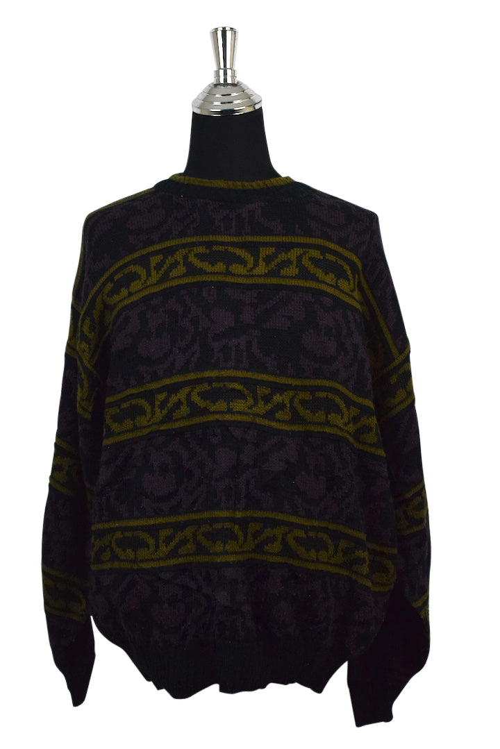 Abstract Striped Knitted Jumper