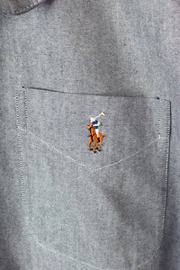 Reworked Cropped Ralph Lauren Brand Top