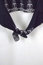 Load image into Gallery viewer, Reworked Floral Print Tie-Up Crop Top
