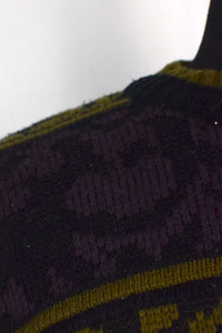 Abstract Striped Knitted Jumper