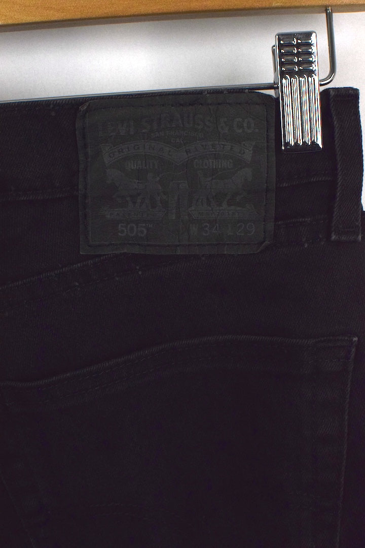 Black Levi Strauss Brand 505 Jeans