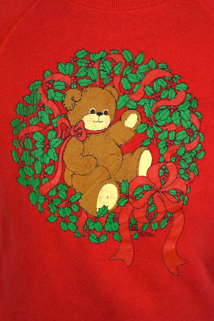 Holly Teddy Bear Sweatshirt