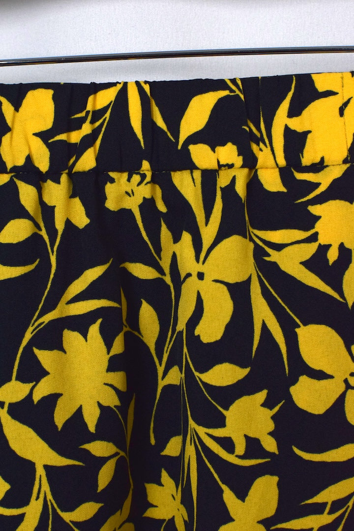 Reworked Daffodil Print Skirt