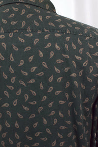 Green Paisley Print Shirt