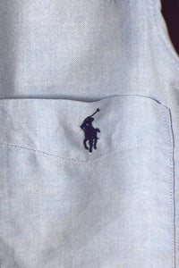 Reworked Cropped Sleeveless Ralph Lauren Brand Top