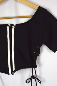 Reworked Adidas Brand Crop Top