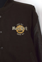 Load image into Gallery viewer, 90s Hard Rock Cafe Toronto Letterman Bomber Jacket
