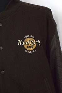 90s Hard Rock Cafe Toronto Letterman Bomber Jacket