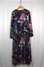 Load image into Gallery viewer, 80s/90s Abstract Print Dress
